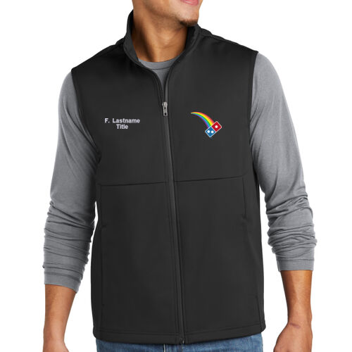 Rainbow Pizza Men's Softshell Vest Thumbnail